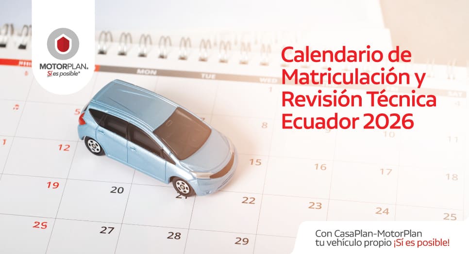 Calendario de Matriculación y Revisión Técnica Ecuador 2026 