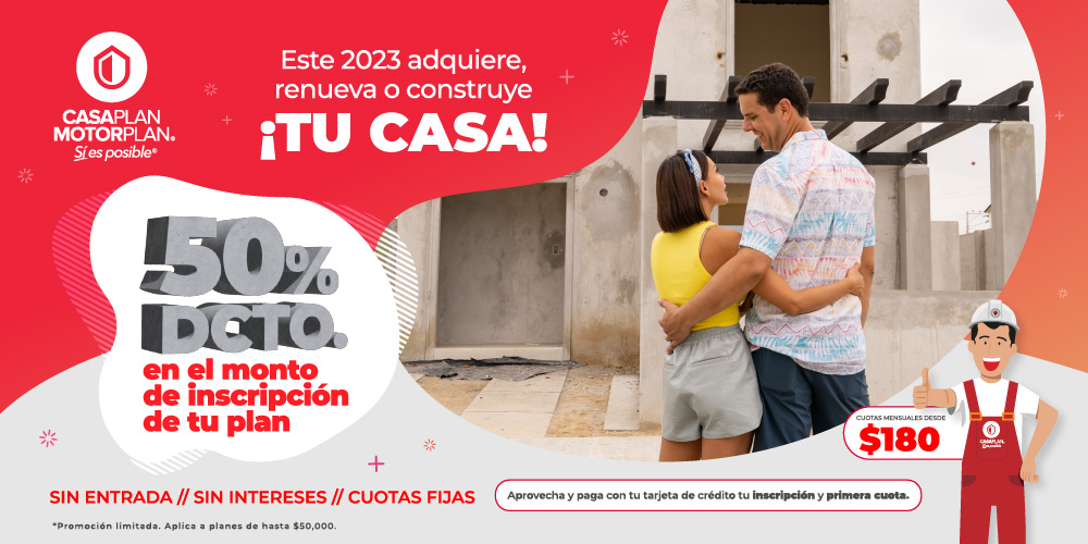Obtén el 50% de descuento en el monto de inscripción de tu plan